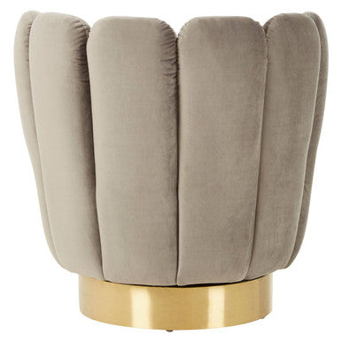 Beauly Grey Velvet Accent Chair