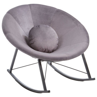 Arto Grey Conic Rocking Chair - Image 3