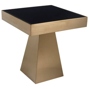 Carlox Square Gold Finish Frame Side Table