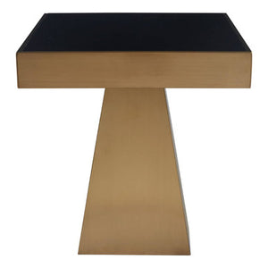 Carlox Square Gold Finish Frame Side Table