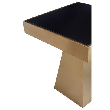 Carlox Square Gold Finish Frame Side Table