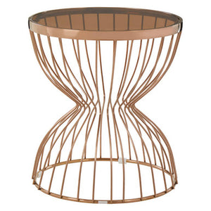 Tula Round Hourglass Base Side Table
