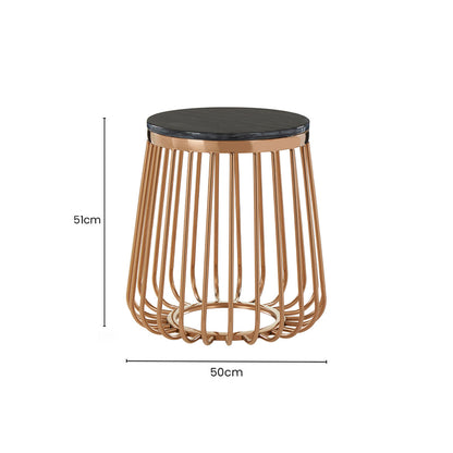 Tula Cage Design Round Side Table - Image 2
