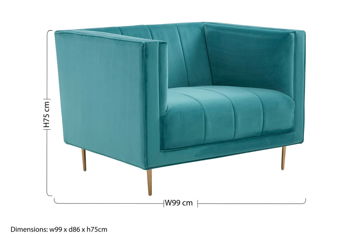 Otylia Green Armchair