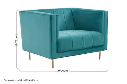 Otylia Green Armchair