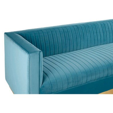 3 Seater Light Blue Sofa, Opal