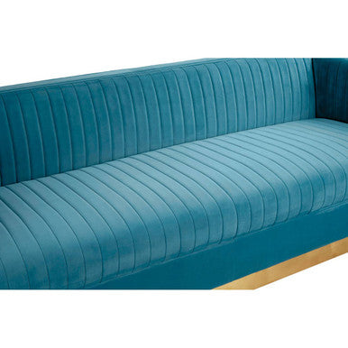 3 Seater Light Blue Sofa, Opal