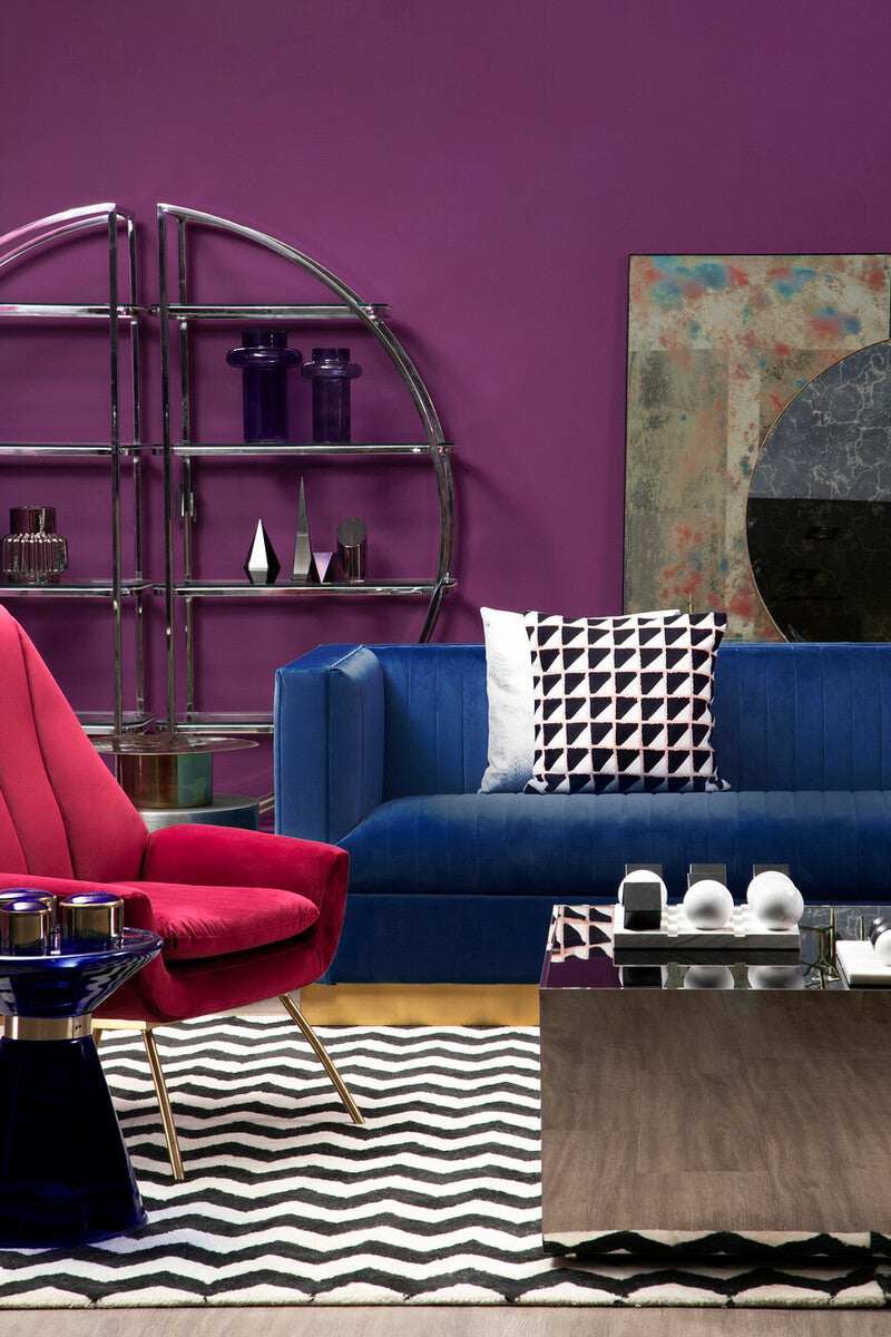 3 Seater Deep Blue Sofa, Opal - Image 8