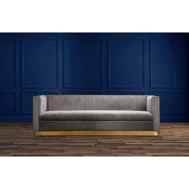 3 Seater Grey Sofa, Opal - Image 5