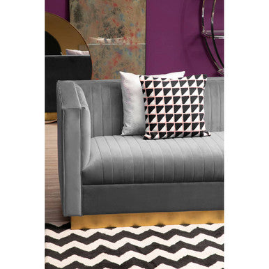 3 Seater Grey Sofa, Opal - Image 6