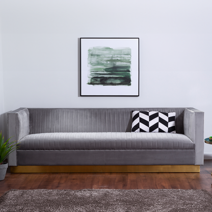 3 Seater Grey Sofa, Opal