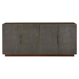 Kempton Grey Shagreen Effect 4 Door Sideboard