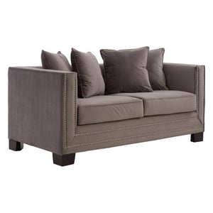 Sofia 2 Seat Viola Brown Sofa