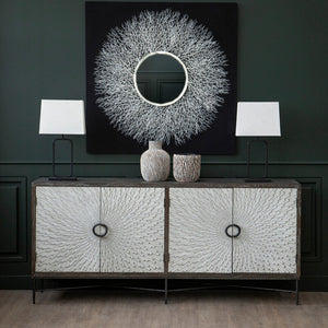Milan 4 Door Recycled Elm Wood Sideboard