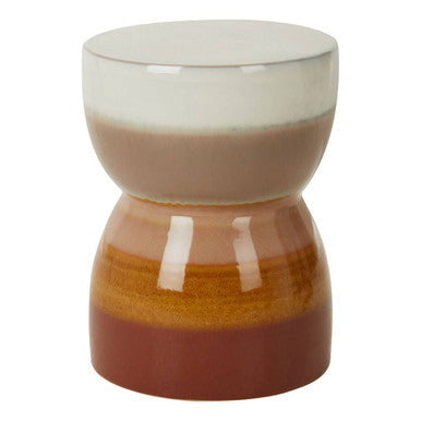 Sorrell Multicoloured Ceramic Table And Stool
