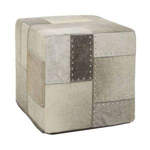 Safira Grey Pouffe