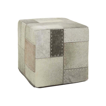 Safira Grey Pouffe