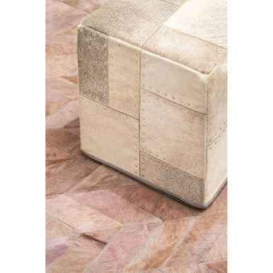 Safira Grey Pouffe