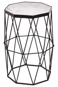Shalimar Octagonal Black Finish Side Table