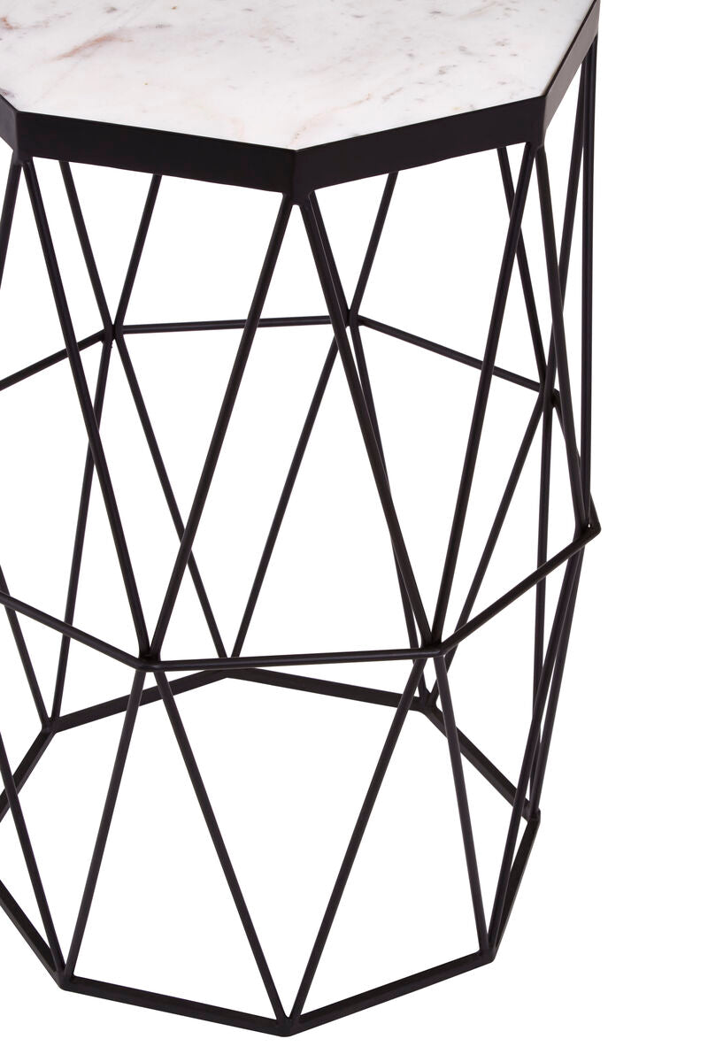 Shalimar Octagonal Black Finish Side Table