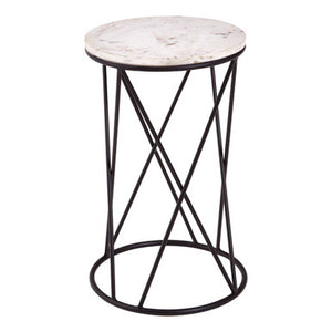 Shalimar Cross Design Round Side Table