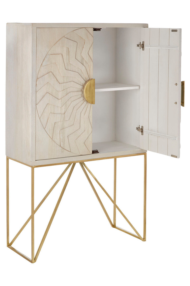 Sadras White Wash Mango Wood Cabinet - Image 4