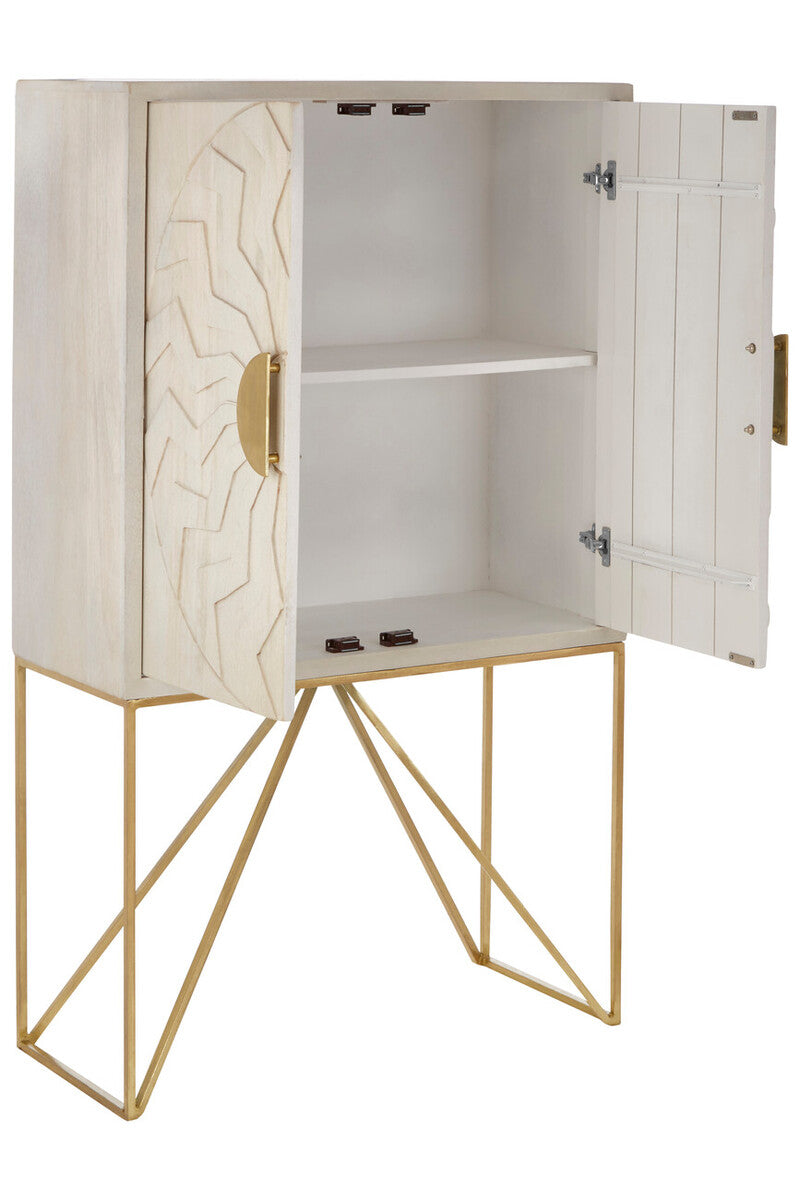 Sadras White Wash Mango Wood Cabinet - Image 6