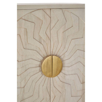 Sadras White Wash Mango Wood Cabinet - Image 9