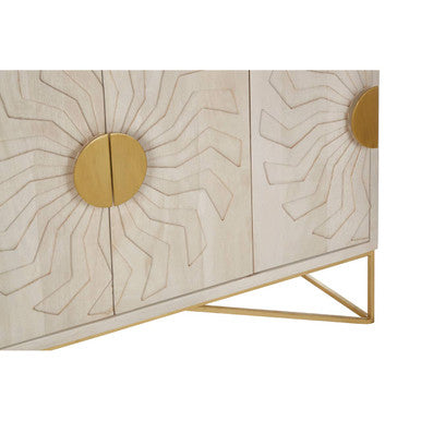 Sadras White Wash Mango Wood Sideboard - Image 8