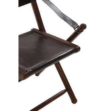 Inca Teak And Black Folding Chair