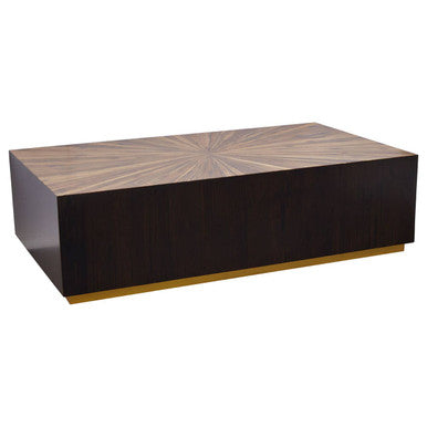 Gabelle Rectangle Ebony Bamboo Coffee Table - Image 2