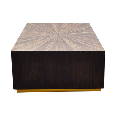 Gabelle Rectangle Ebony Bamboo Coffee Table - Image 3