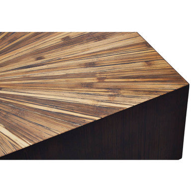 Gabelle Rectangle Ebony Bamboo Coffee Table - Image 8