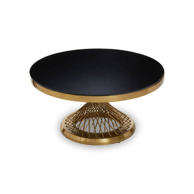 Anzio Coffee Table with Gold Base