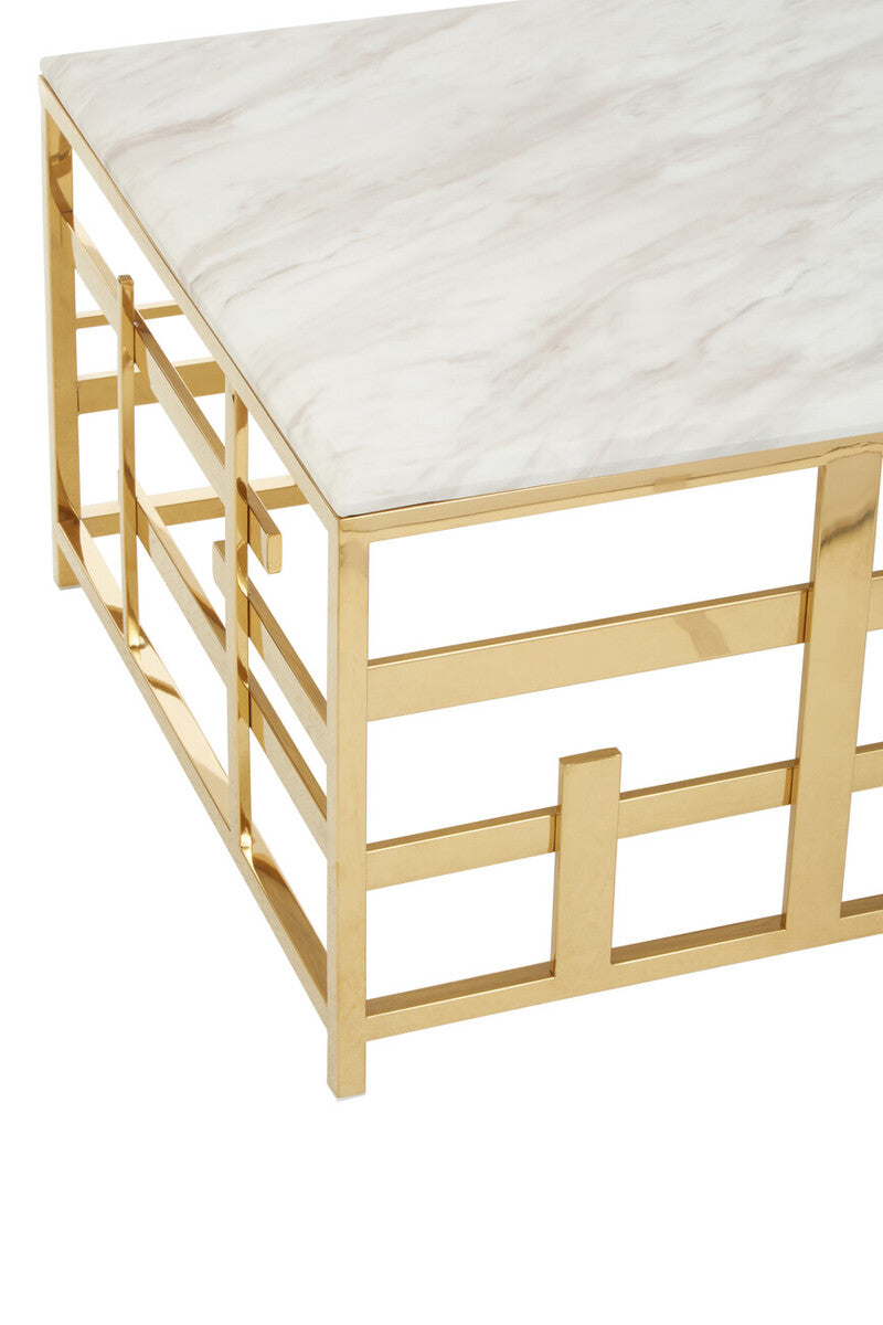 Aprilia White Marble Coffee Table