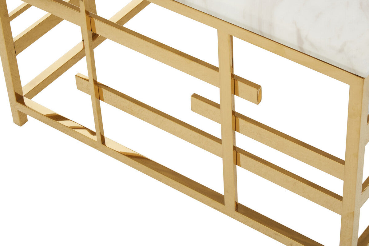 Aprilia White Marble Coffee Table