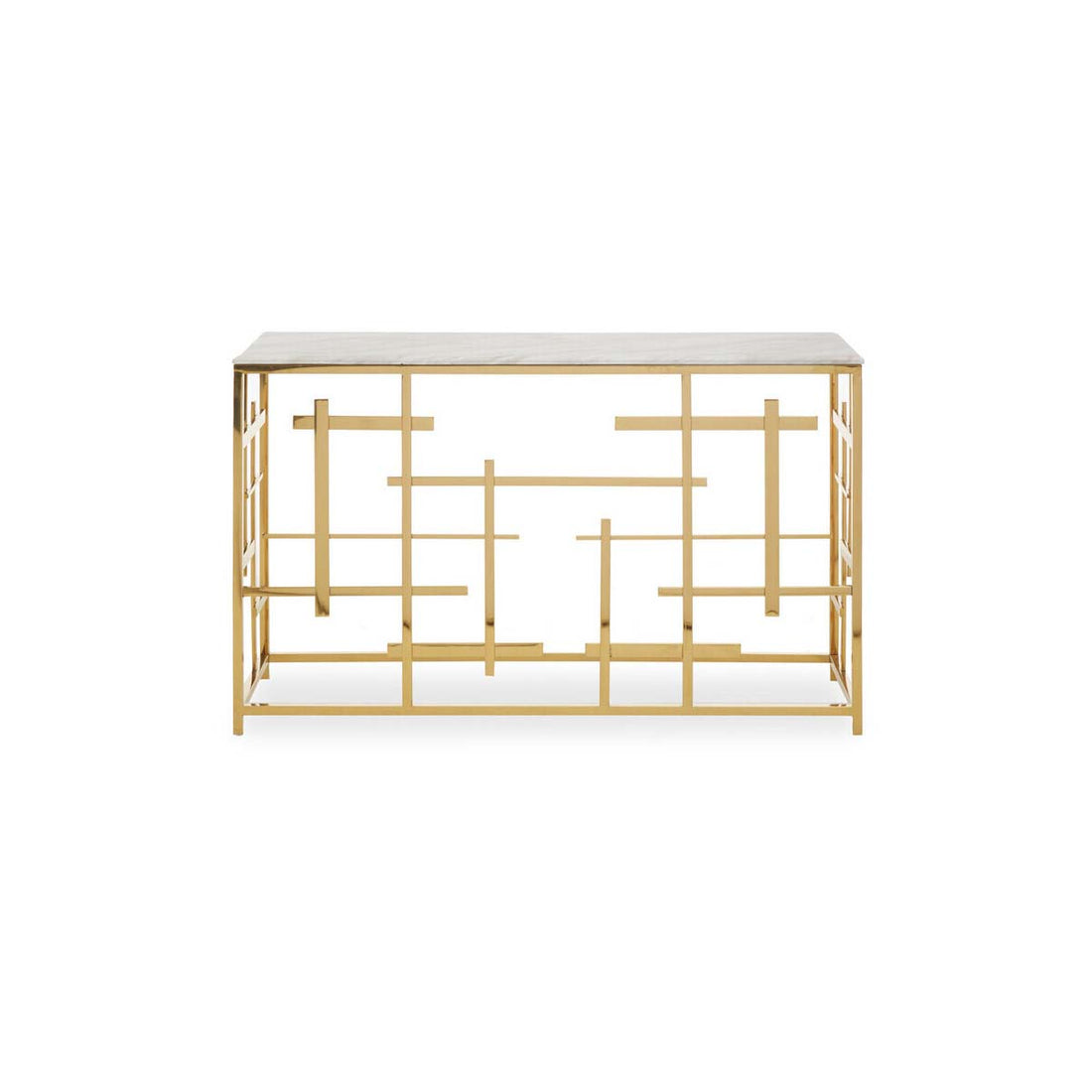 Aprilia White Marble Console Table