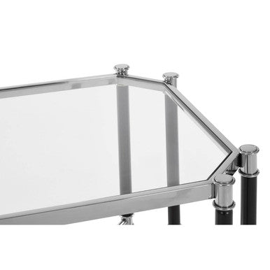 Allessi Silver Chrome Finish End Table