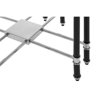 Allessi Silver Chrome Finish End Table