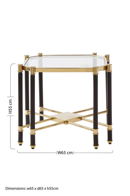 Allessi Champagne Finish End Table