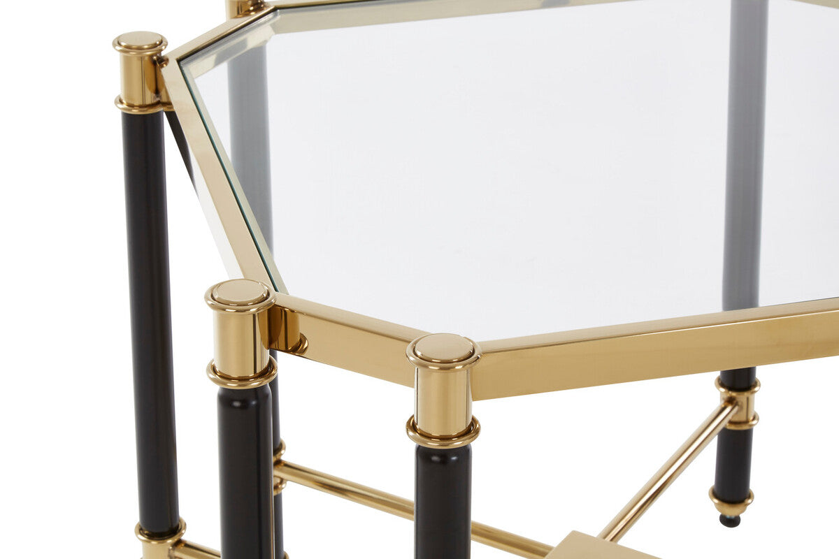 Allessi Champagne Finish End Table