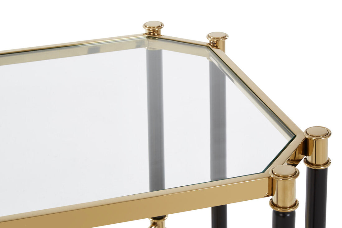 Allessi Champagne Finish End Table - Image 5