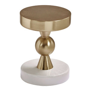 Martini Gold And Ivory Side Table