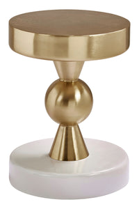 Martini Gold And Ivory Side Table