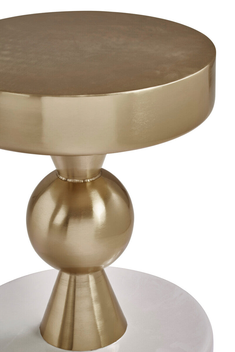 Martini Gold And Ivory Side Table