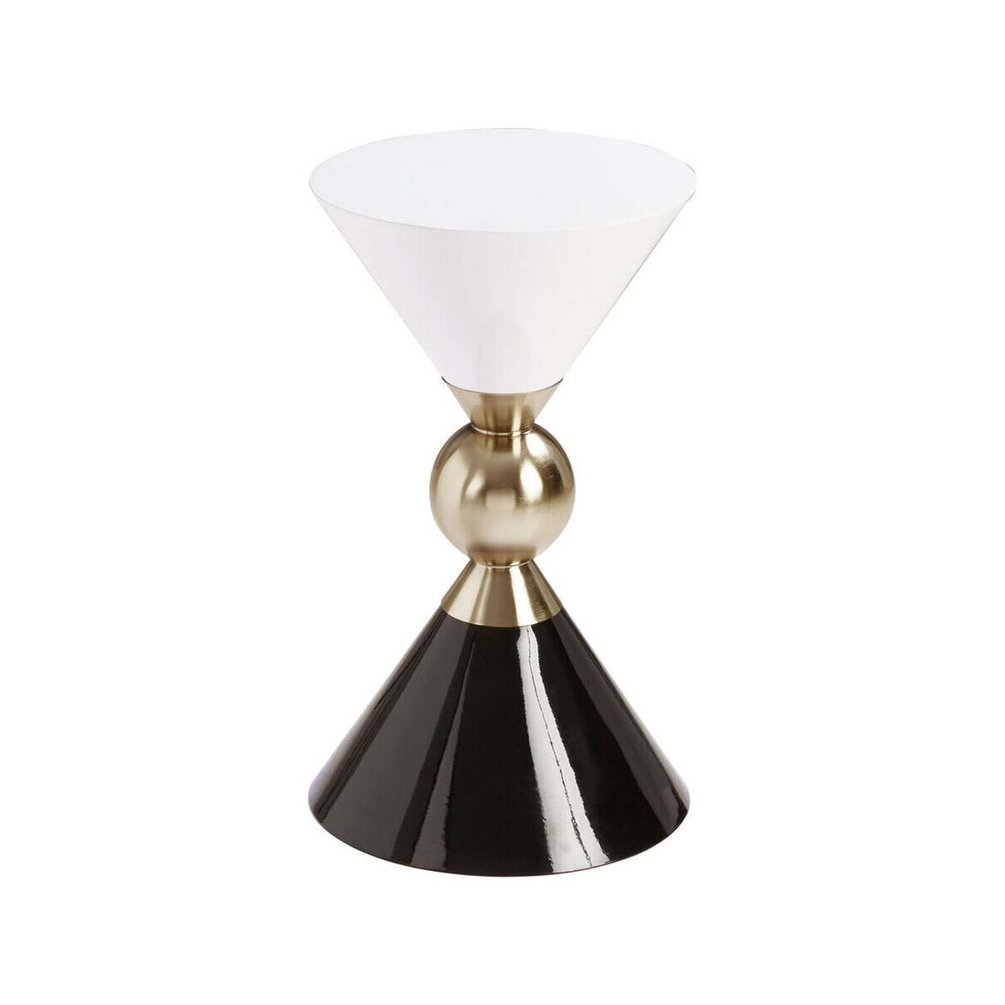 Martini Gold And Black Side Table