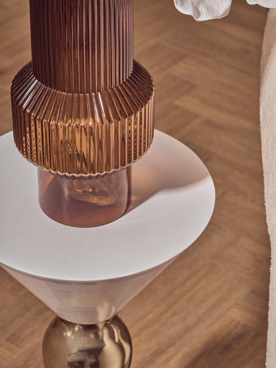 Martini Gold And Black Side Table