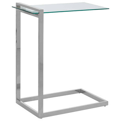 Oria Chrome Finish End Table