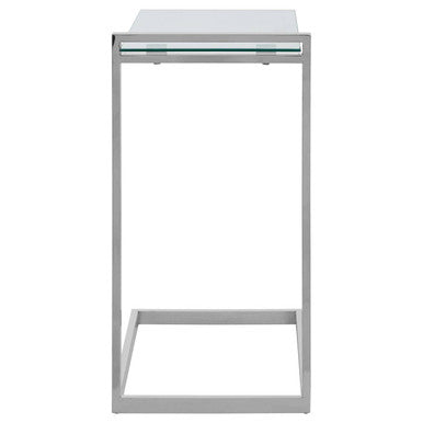 Oria Chrome Finish End Table