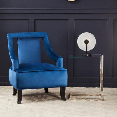 Oria Chrome Finish End Table